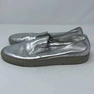 Achilles Silver Slip On Sneakers